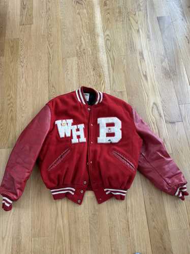 Vintage Red Leather Varsity - image 1