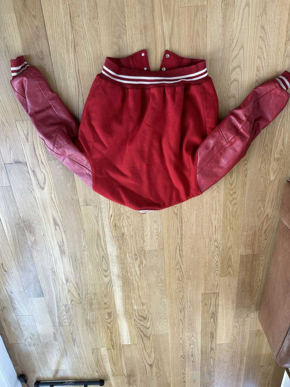 Vintage Red Leather Varsity - image 4