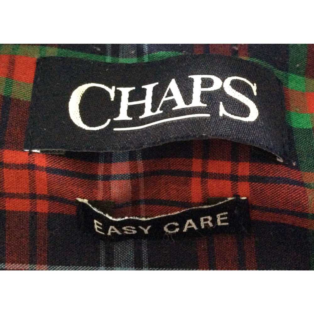Chaps CHAPS Easy Care Plaid Button Down Shirt Siz… - image 3