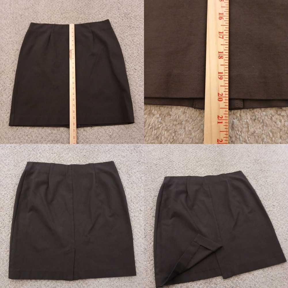 Vintage J.Jill Pencil Skirt Medium Brown Knee Len… - image 4