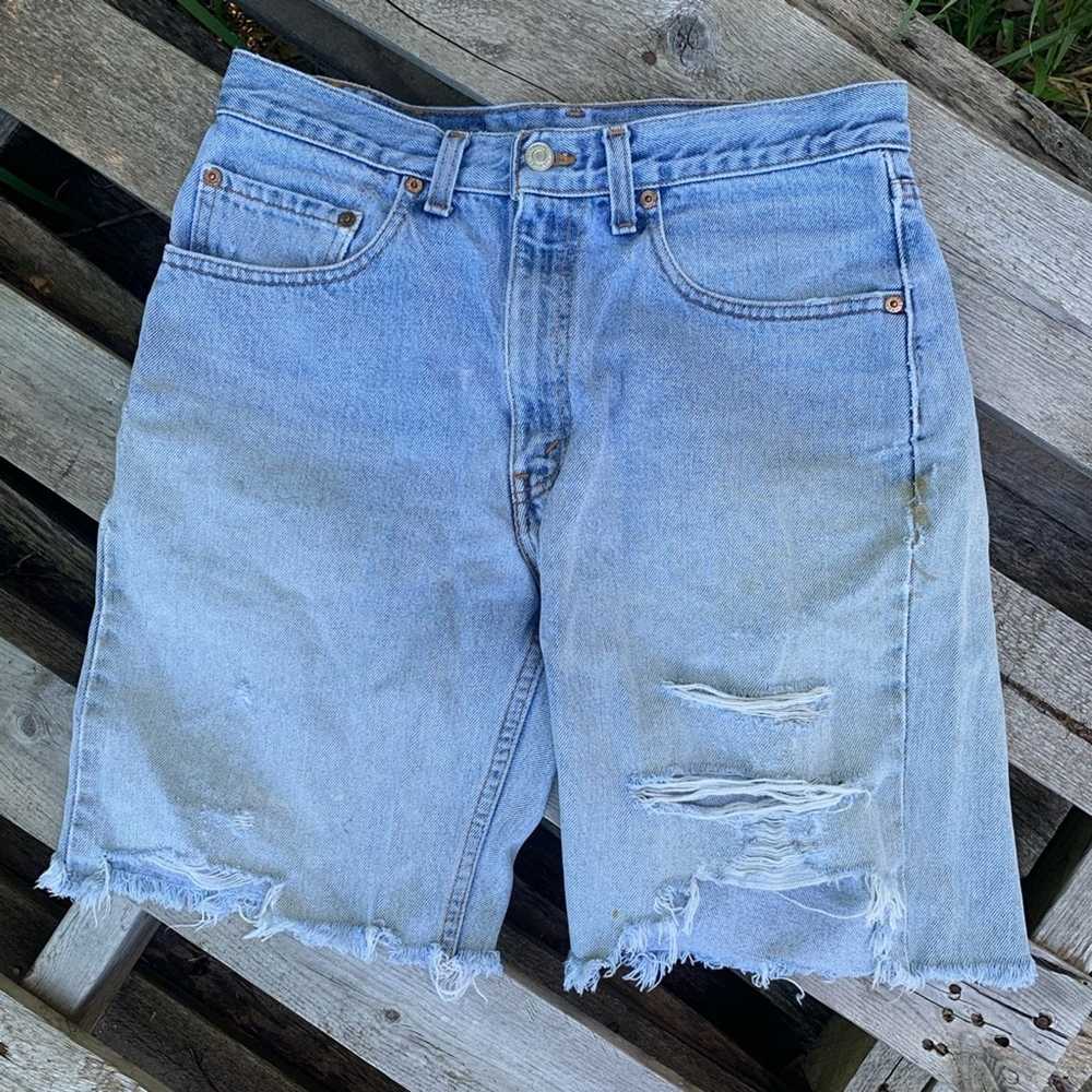 Levi's Levi’s destructed cutoff jean shorts - image 4