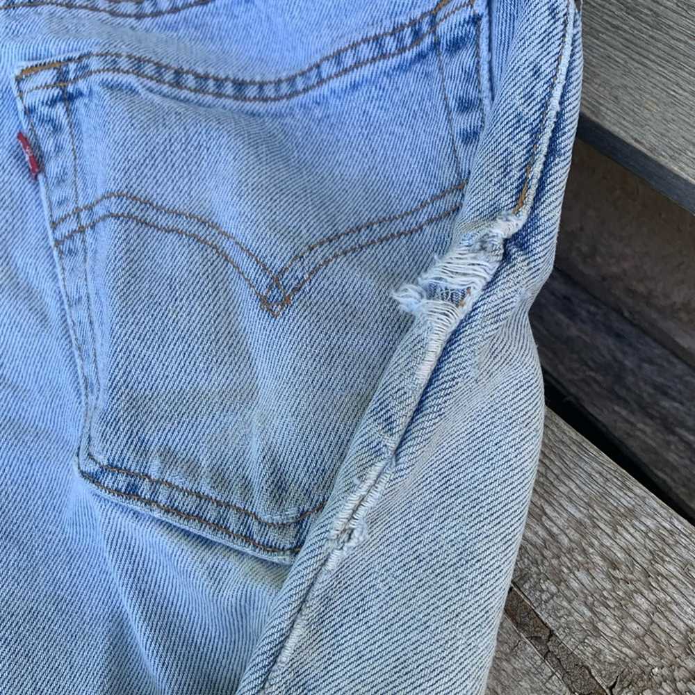 Levi's Levi’s destructed cutoff jean shorts - image 6