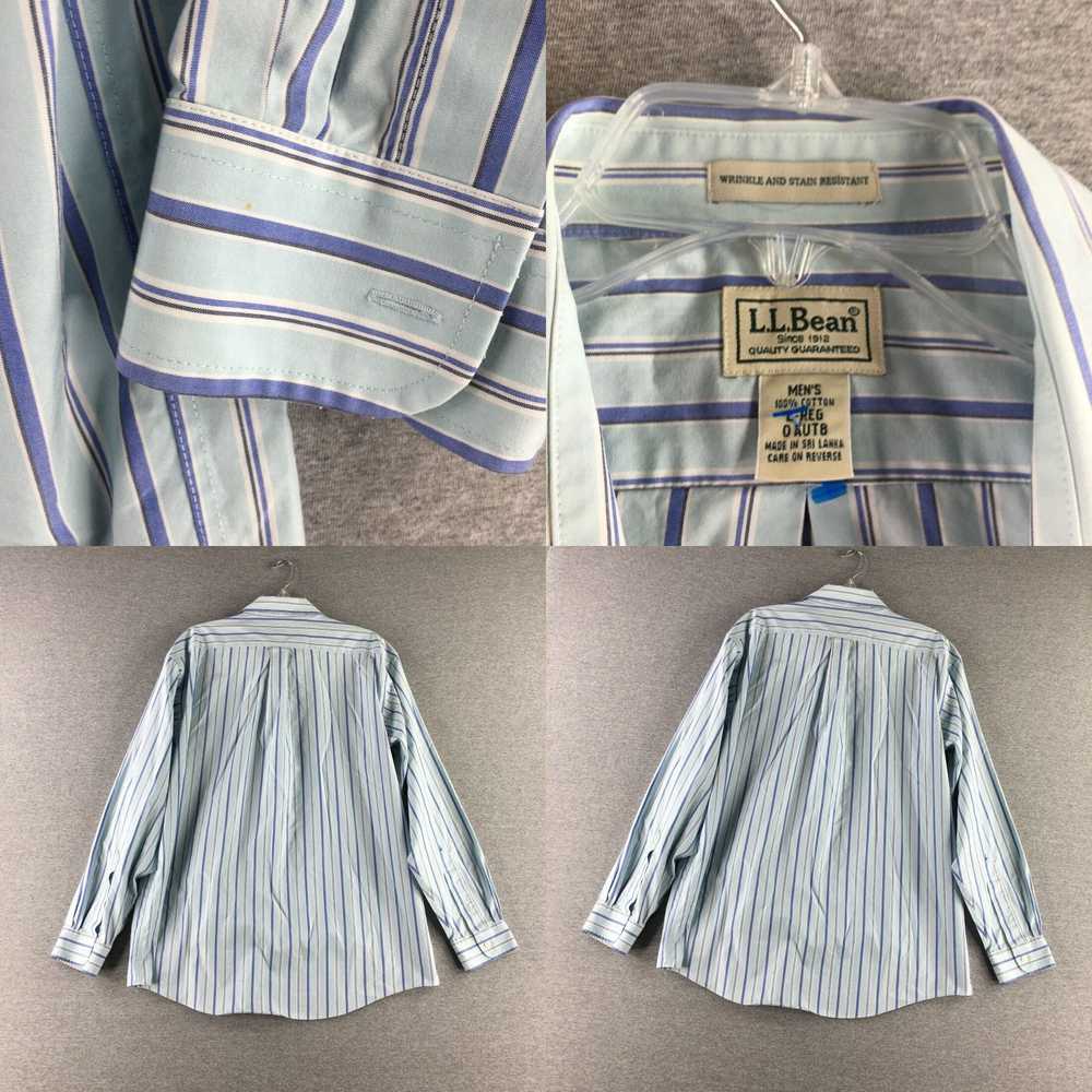 Vintage LL Bean Shirt Mens L Button Up Long Sleev… - image 4