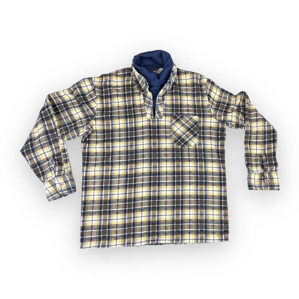 Vintage Vintage Dickie Flannel Shirt 70s Plaid Ye… - image 1