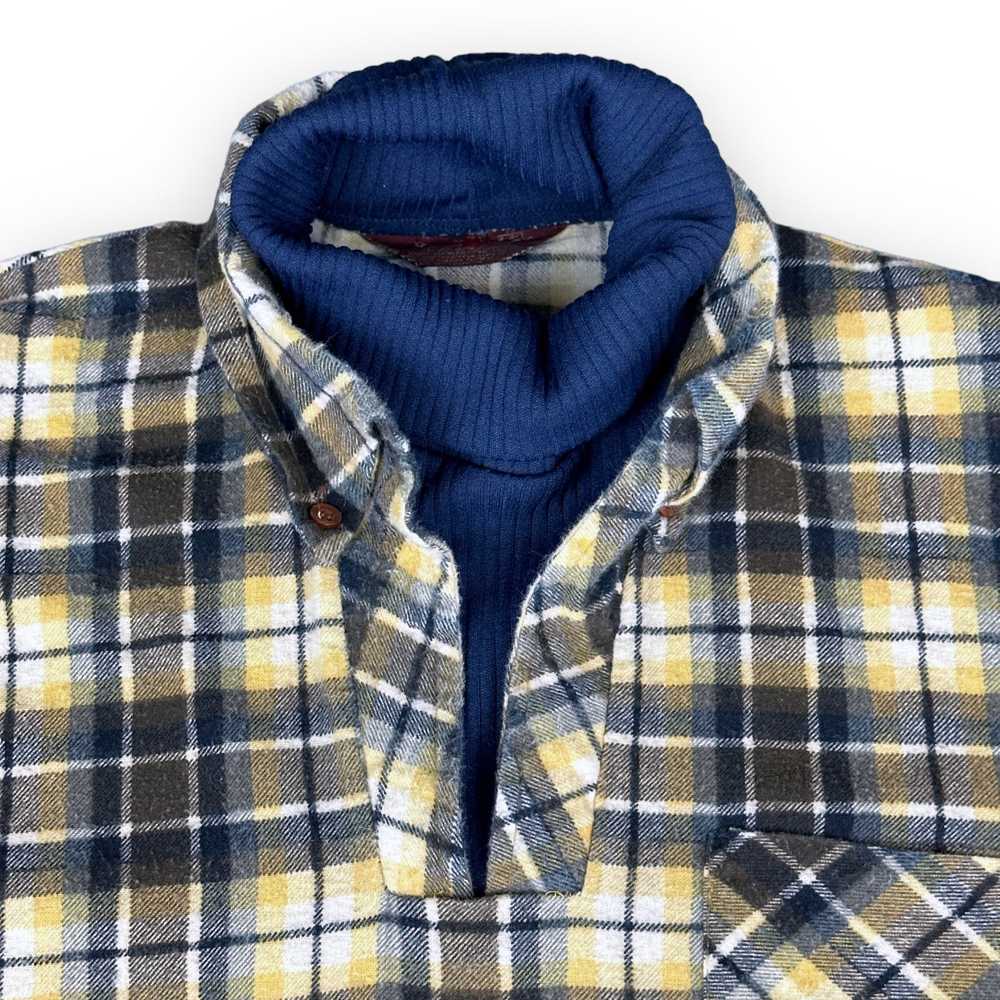 Vintage Vintage Dickie Flannel Shirt 70s Plaid Ye… - image 2