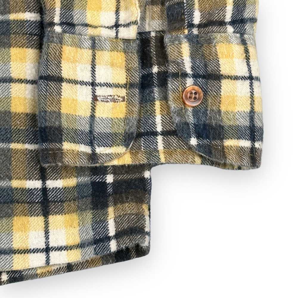 Vintage Vintage Dickie Flannel Shirt 70s Plaid Ye… - image 5