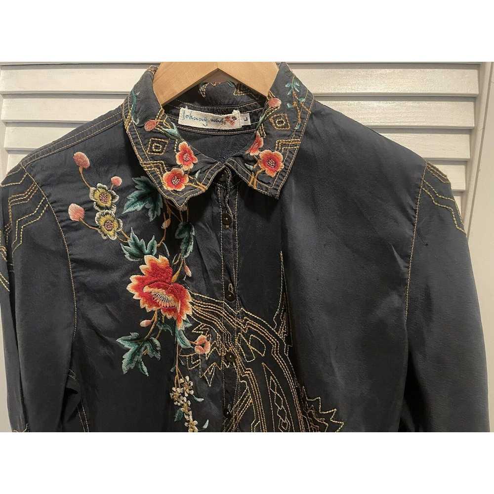 Johnny Was Johnny Was Women's Floral Embroidered … - image 2