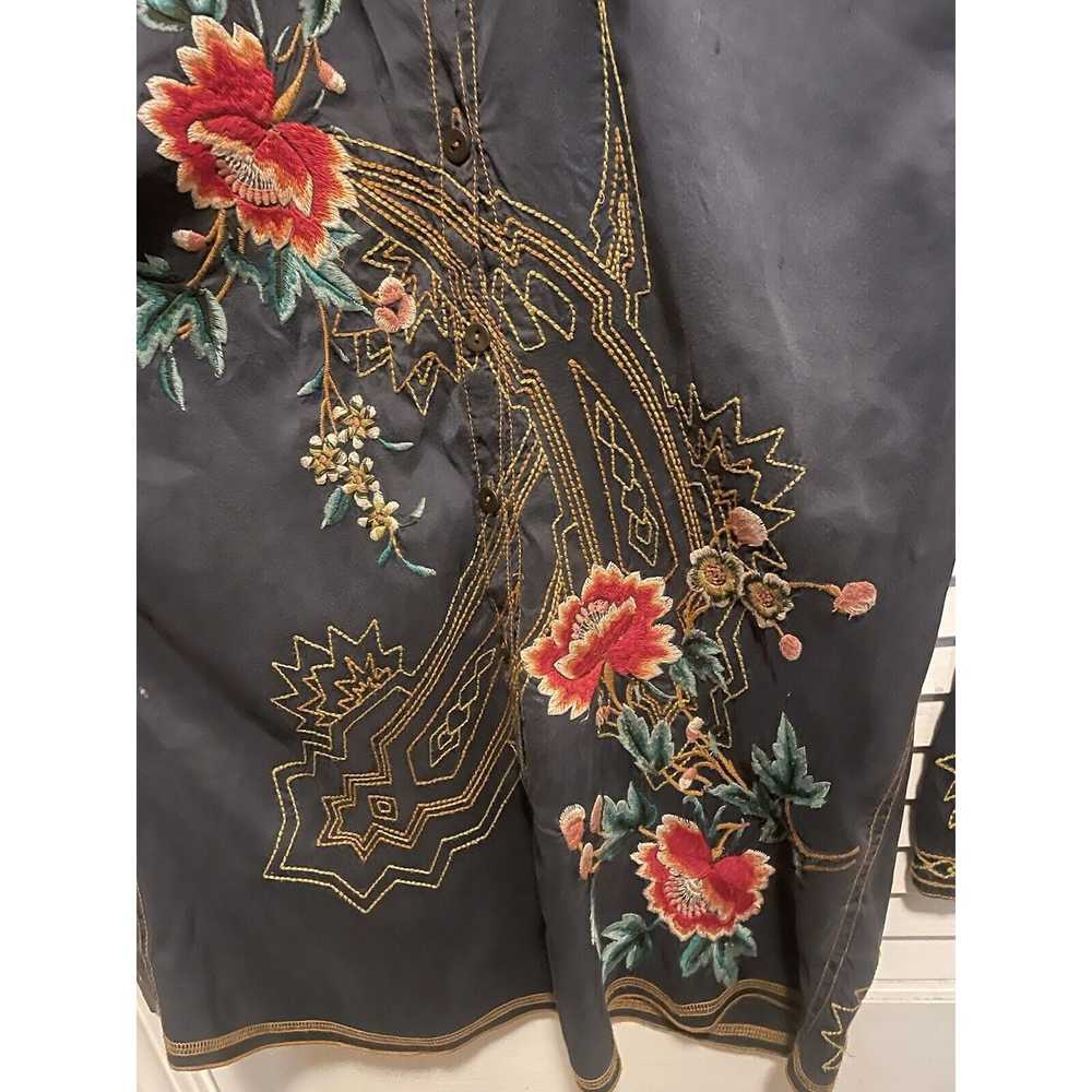 Johnny Was Johnny Was Women's Floral Embroidered … - image 3
