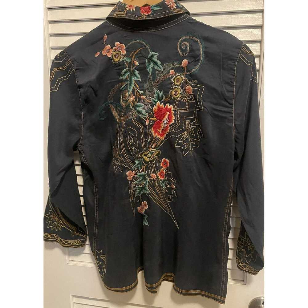 Johnny Was Johnny Was Women's Floral Embroidered … - image 6