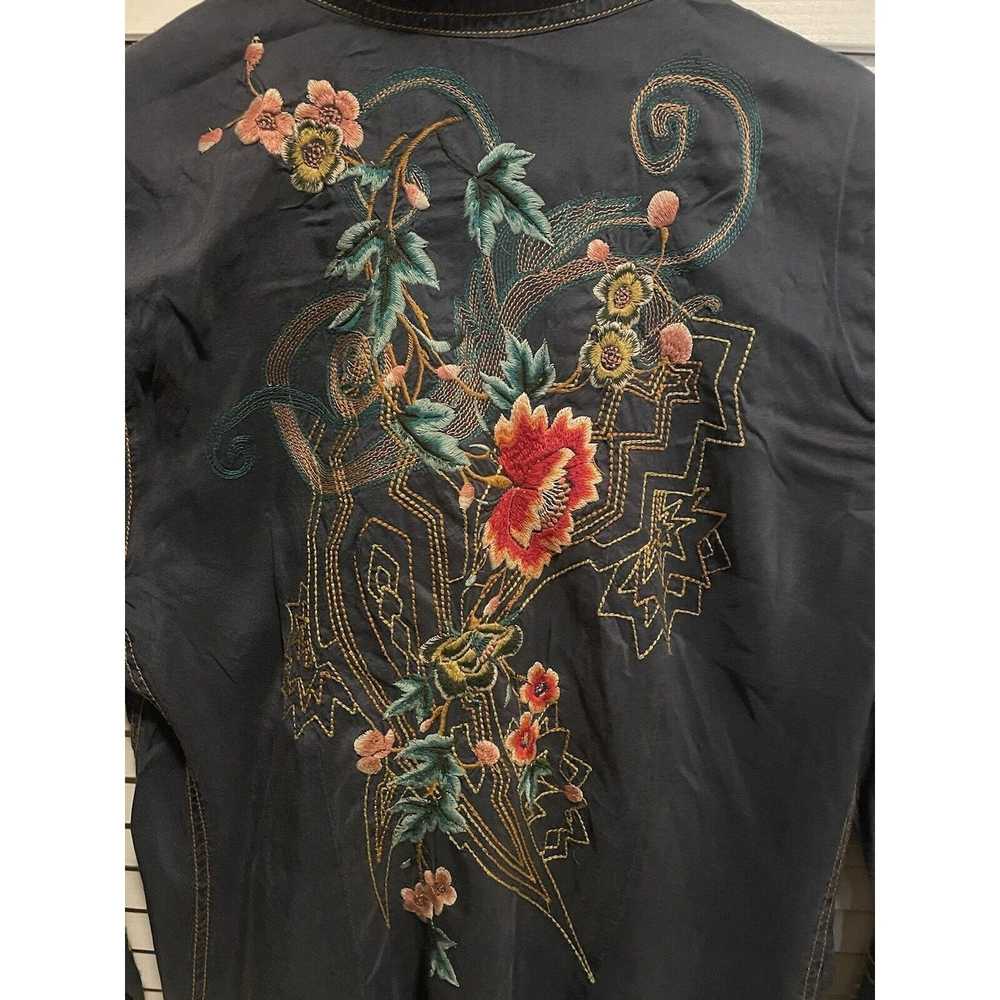 Johnny Was Johnny Was Women's Floral Embroidered … - image 7