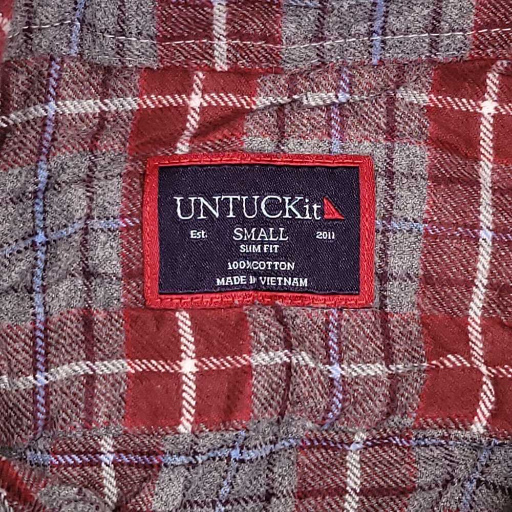 UNTUCKit Untuckit Tartan Flannel Shirt Mens Size … - image 3