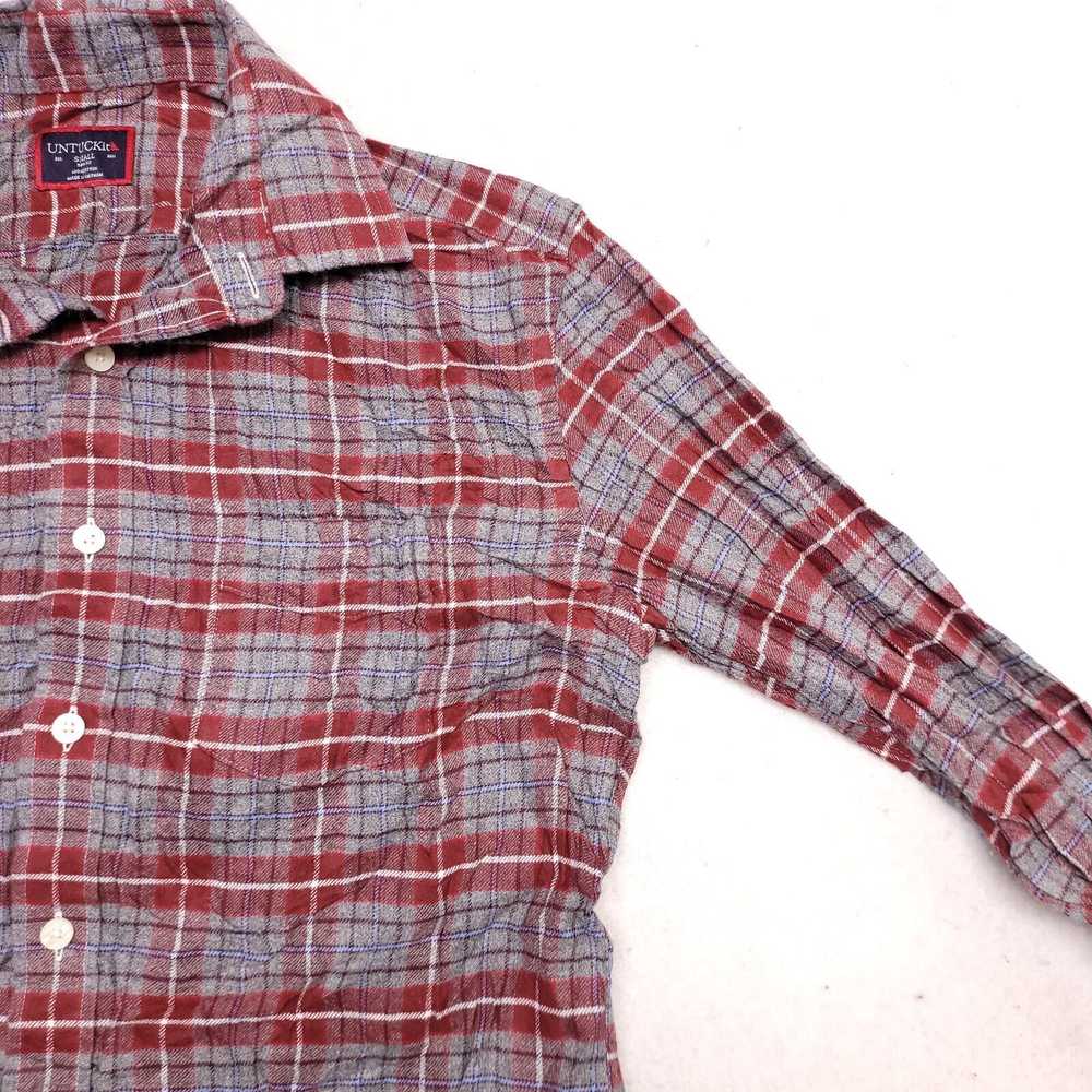 UNTUCKit Untuckit Tartan Flannel Shirt Mens Size … - image 5