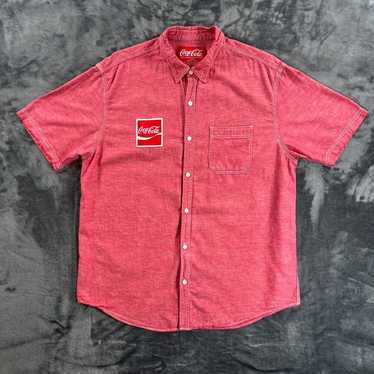 Coca Cola Coca-Cola Delivery Work Shirt Men L VIN… - image 1