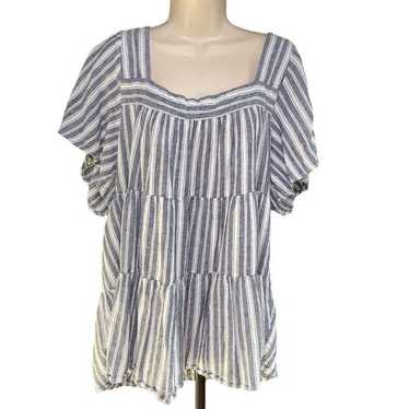 Other Tunic Smock Linen Top Terra and Sky Womens … - image 1
