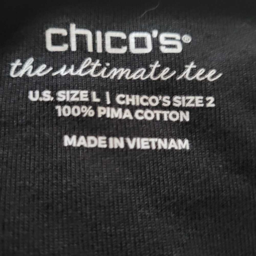 Chicos Chicos The Ultimate Tee Pima Cotton Split … - image 4