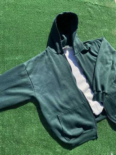 Streetwear × Vintage 80’s Green Thermal Lined Hood