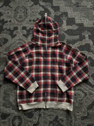 Bape Bape plaid zip up full