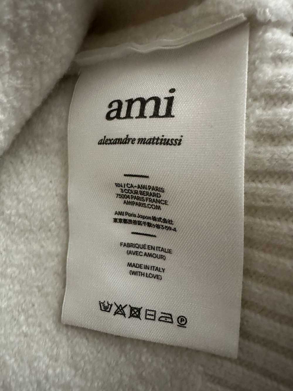 AMI AMI Paris Off-White Turtleneck Sweater - image 3