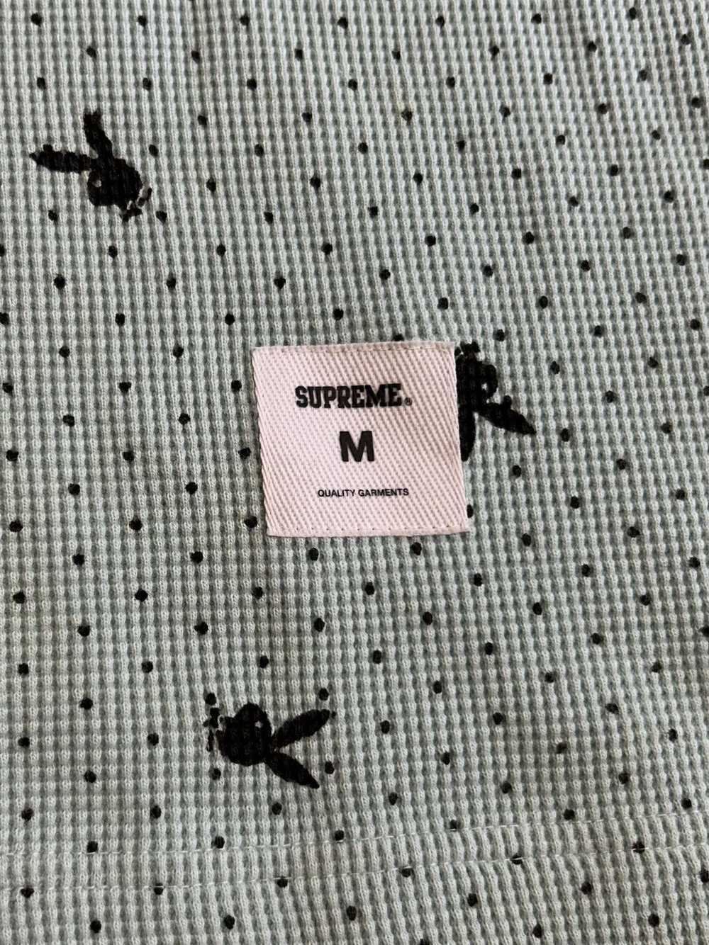 Supreme FW2017 playboy waffle thermal knit blue - image 5