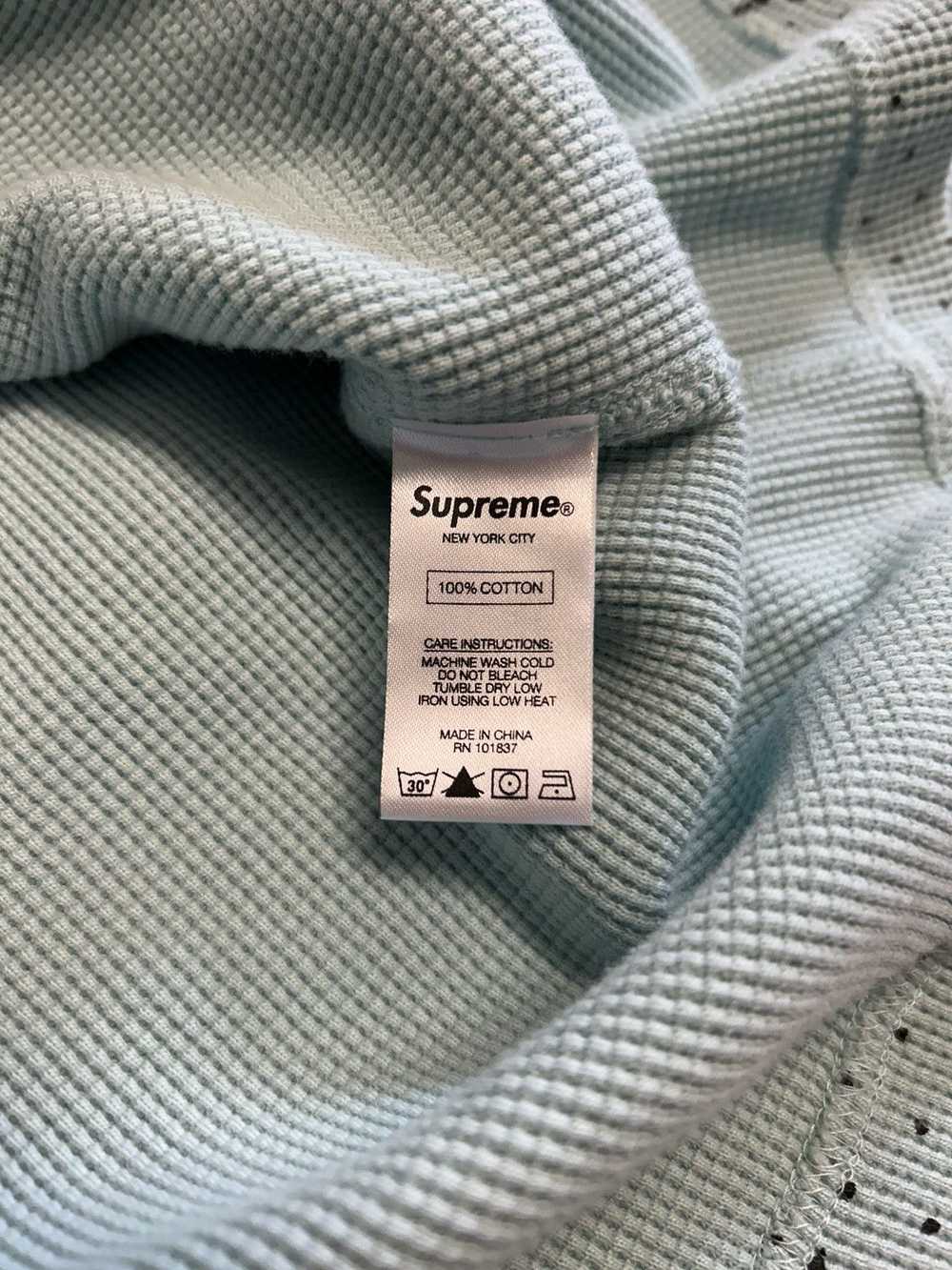 Supreme FW2017 playboy waffle thermal knit blue - image 7