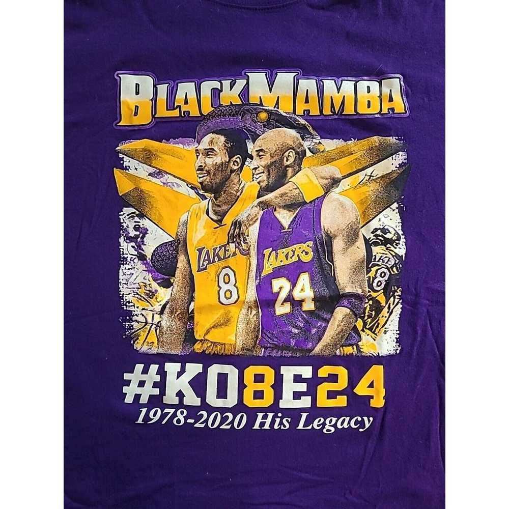 Kobe Bryant T Shirt Size Large Memorial Black Mam… - image 2