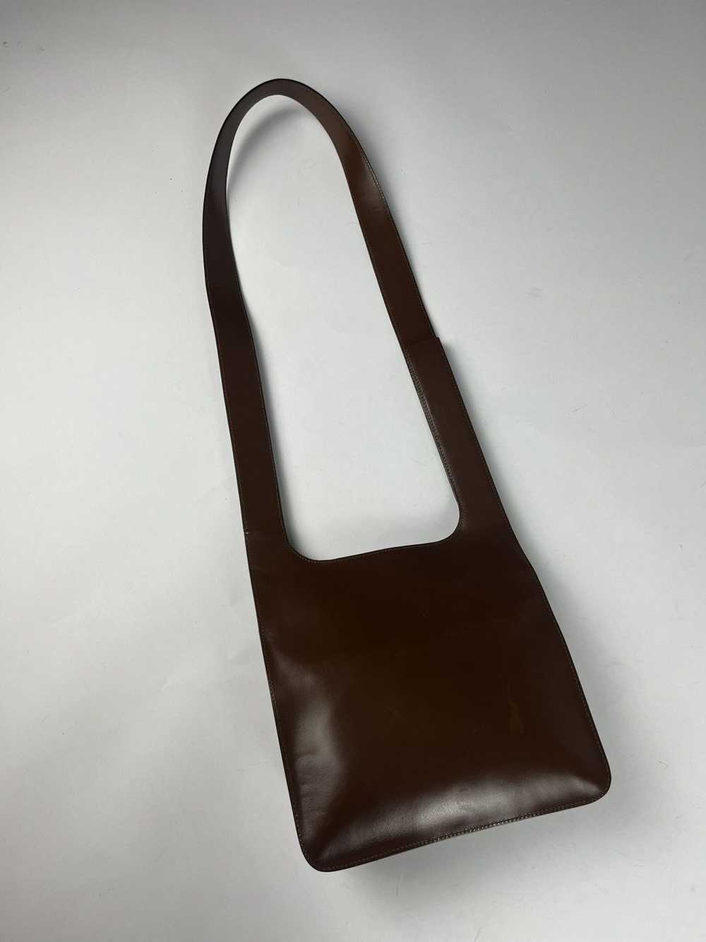 Prada Prada Brown Leather Crossbody Bag SS 1999 - image 7