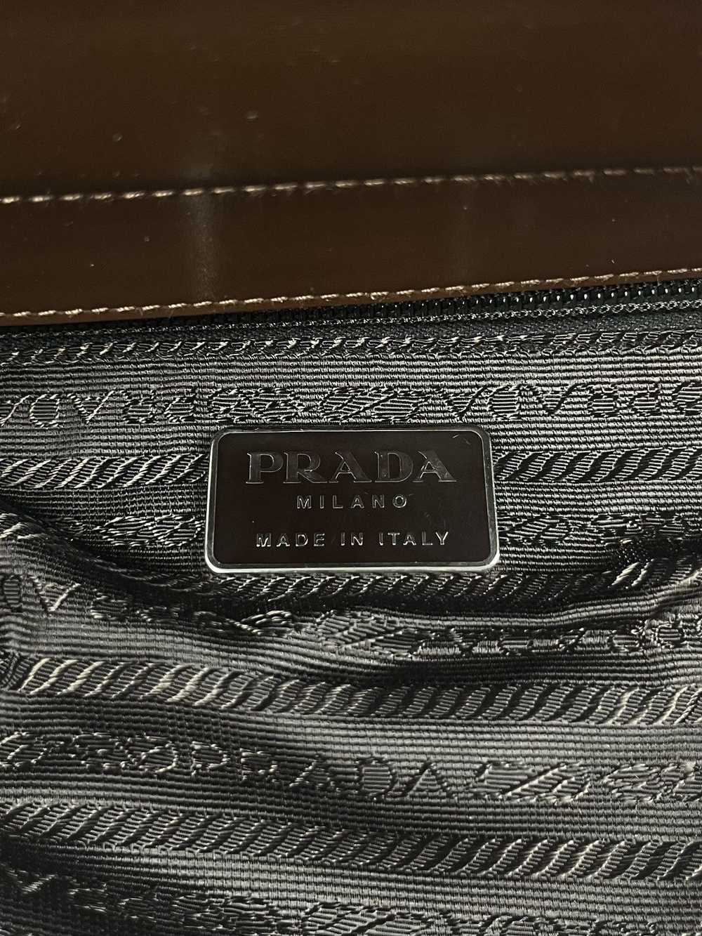 Prada Prada Brown Leather Crossbody Bag SS 1999 - image 8