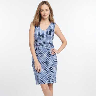 Rachel Zoe Nic & Zoe Blue Twist Front Dress Size S