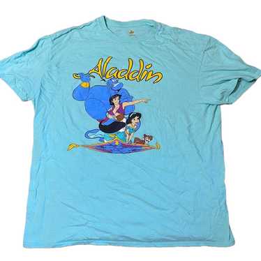 Aladdin Disney turquoise graphic t shirt