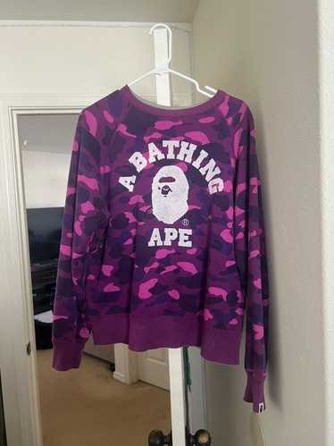 Bape × Nigo Color Camo Reversible Crewneck