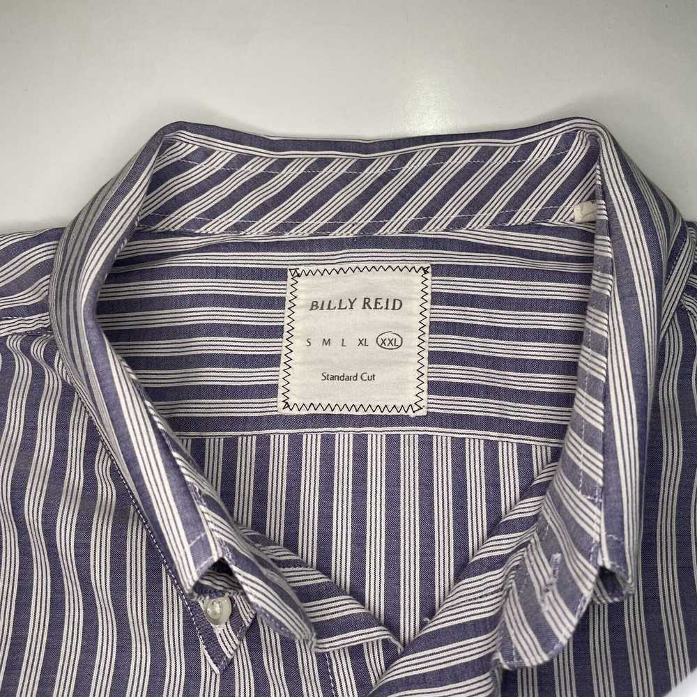 Billy Reid Billy Reid Dress Shirt Italy Blue Gray… - image 2