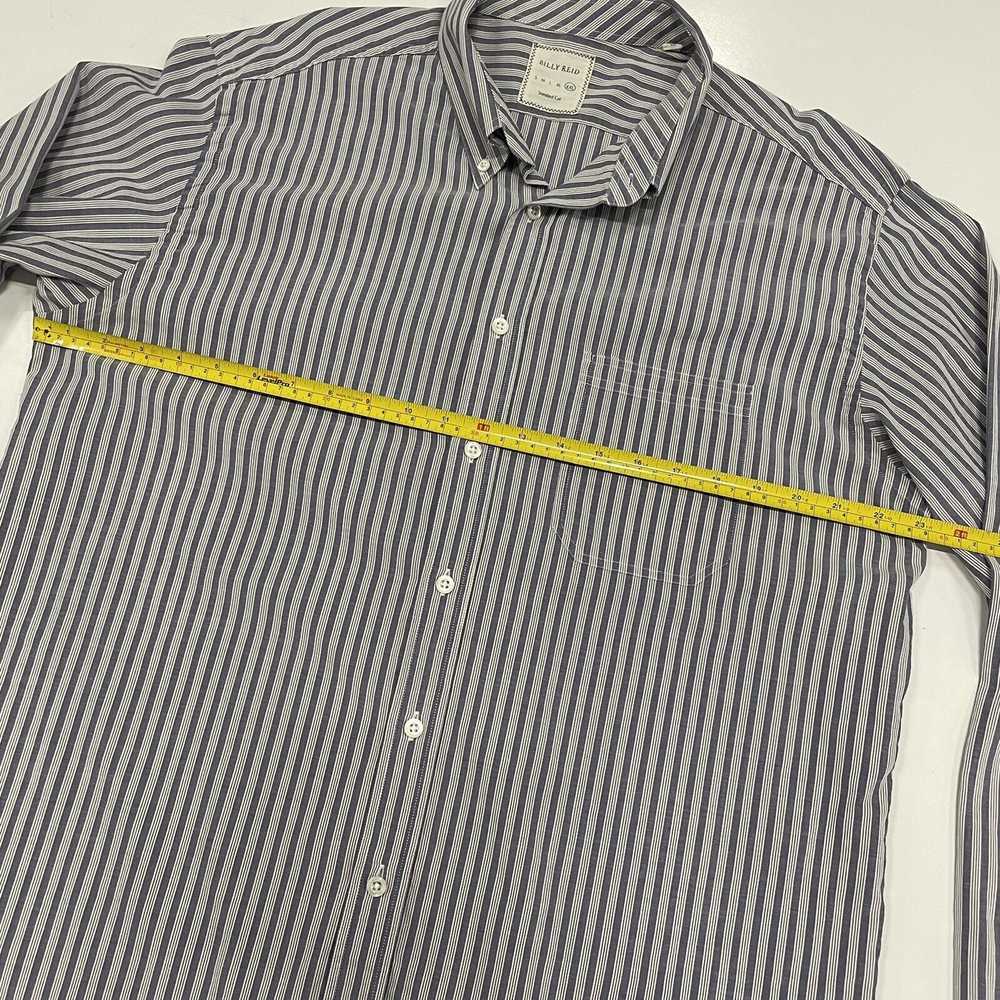 Billy Reid Billy Reid Dress Shirt Italy Blue Gray… - image 6