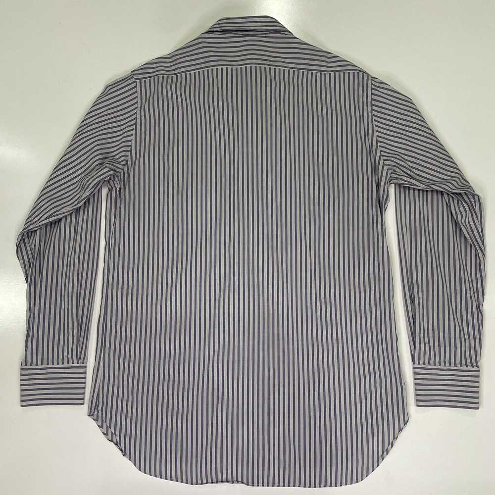 Billy Reid Billy Reid Dress Shirt Italy Blue Gray… - image 9
