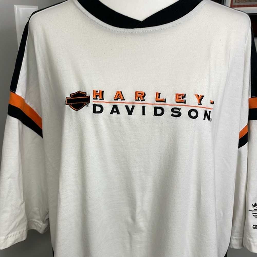 Harley Davidson Cincinnati Embroidered Short Slee… - image 2