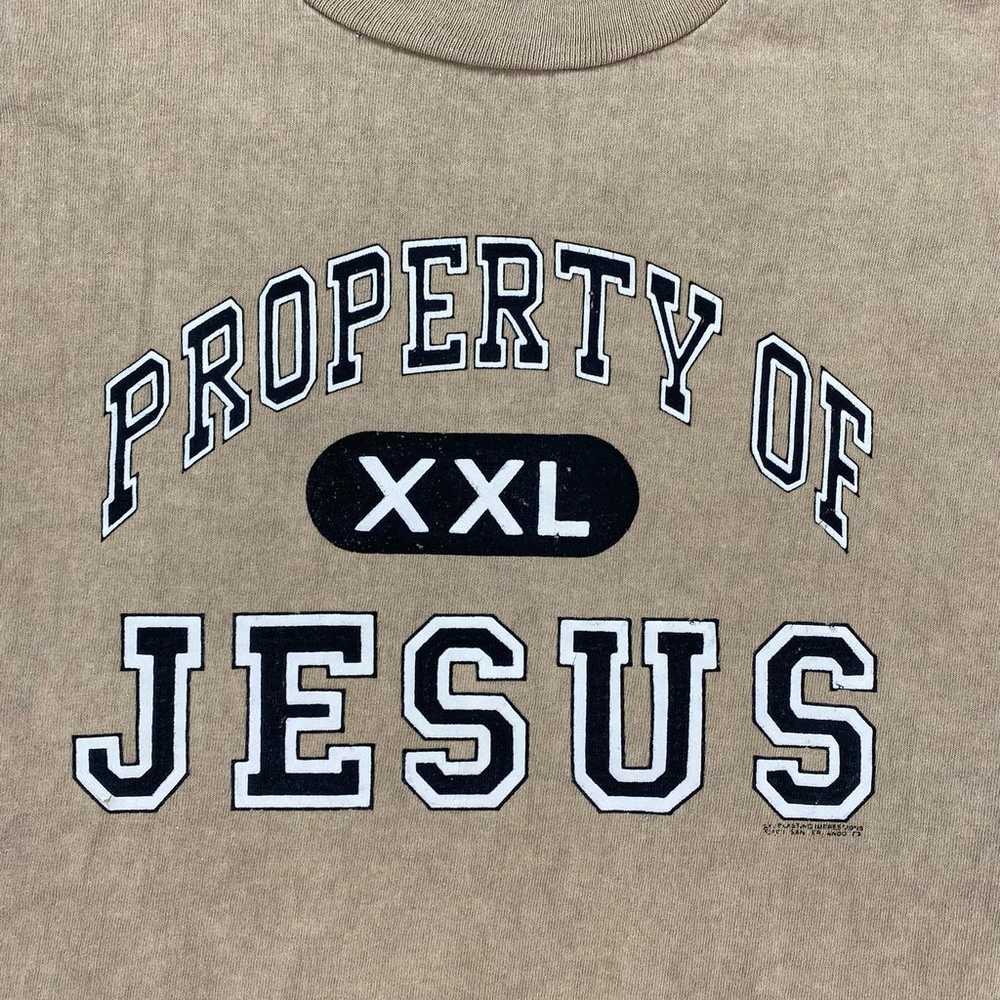 Vintage Christian Shirt Size XS Brown Single Stit… - image 5