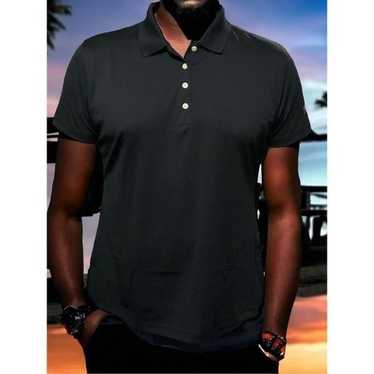 Page & Title Men’s Black Polo Jersey Shirt Viking… - image 1