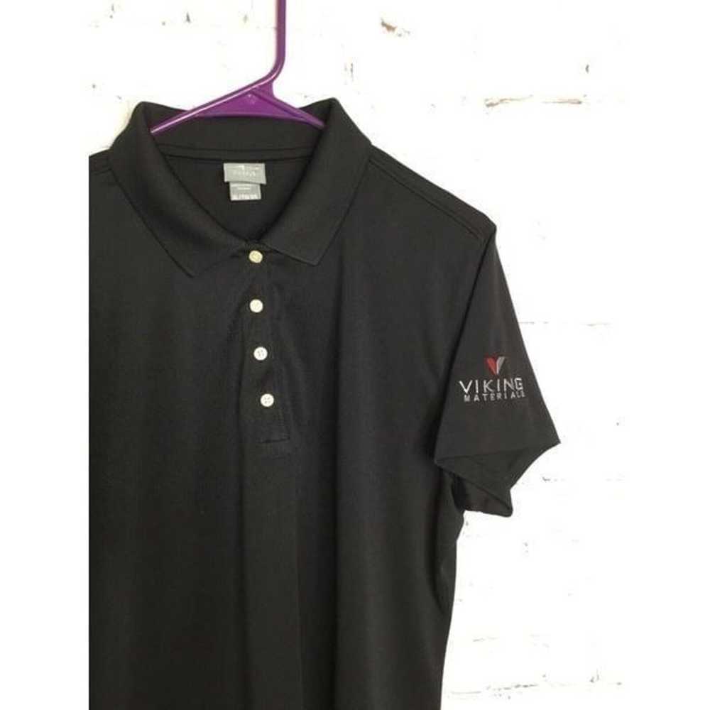 Page & Title Men’s Black Polo Jersey Shirt Viking… - image 5