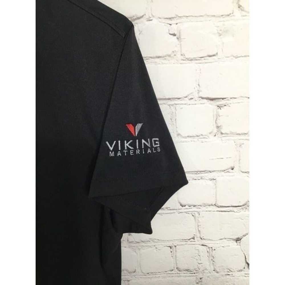 Page & Title Men’s Black Polo Jersey Shirt Viking… - image 7