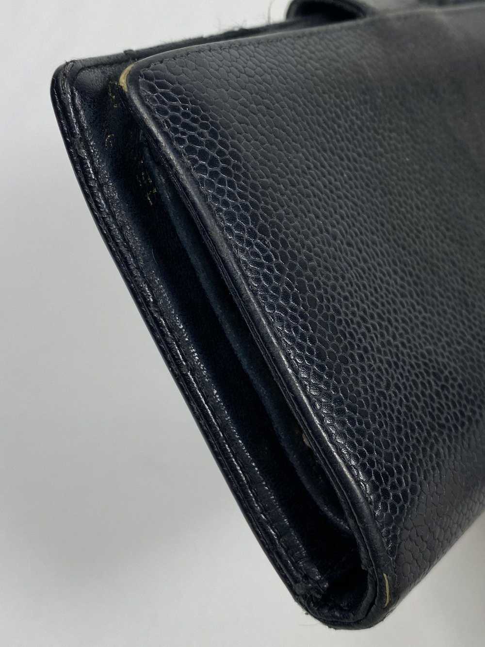 Chanel Chanel CC Caviar leather long wallet - image 12