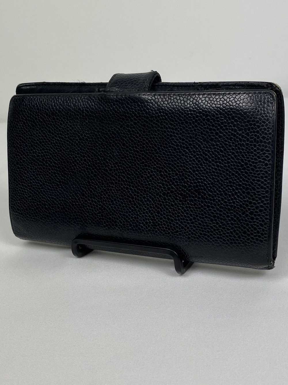 Chanel Chanel CC Caviar leather long wallet - image 3