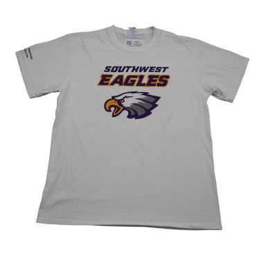Southwest Eagle Shirt Mens L White Port and Compa… - image 1