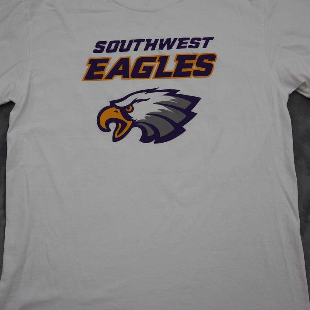 Southwest Eagle Shirt Mens L White Port and Compa… - image 8
