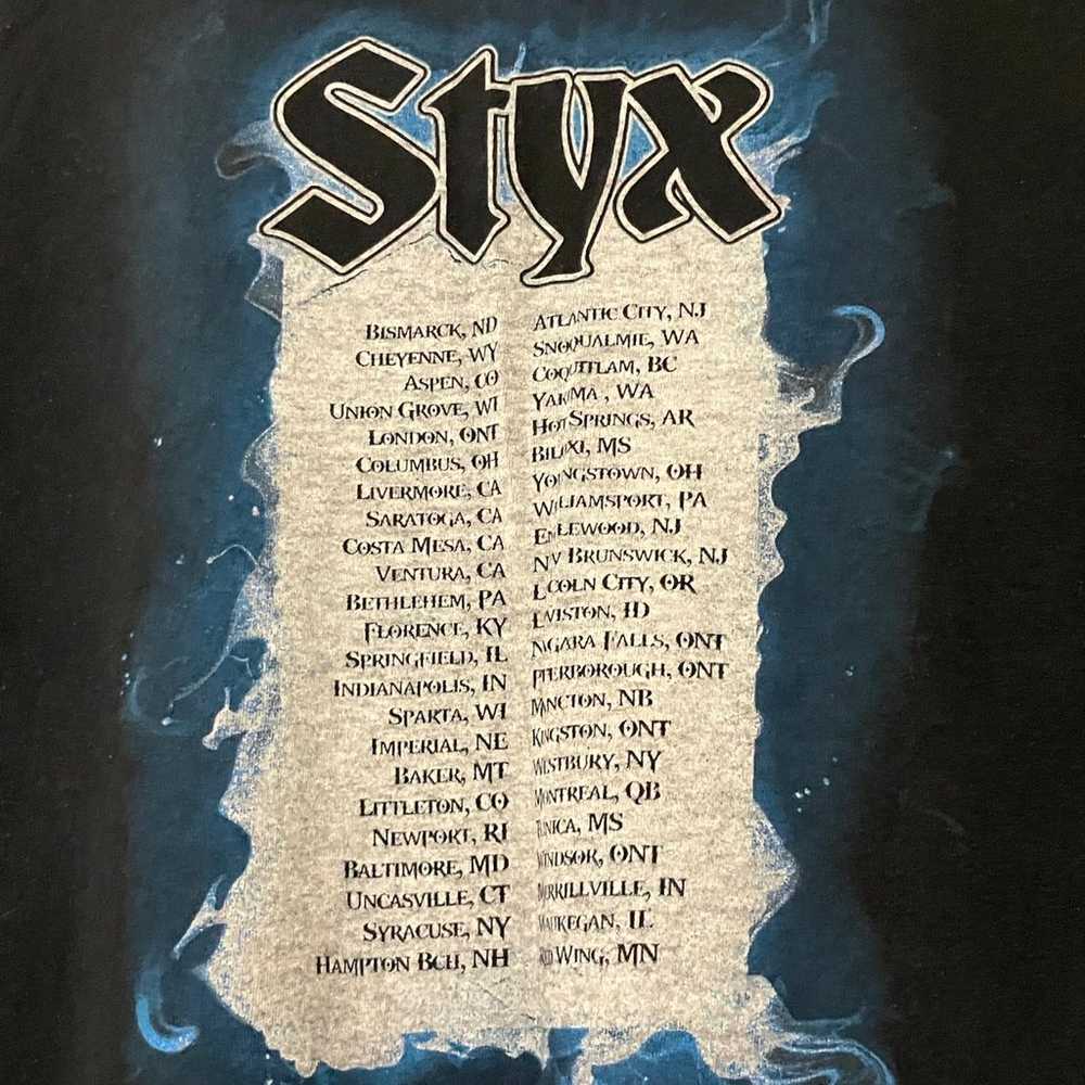 Styx / Band T Shirt Screen Print on Front / Back … - image 10