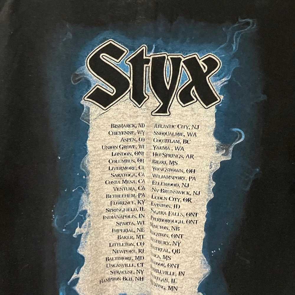 Styx / Band T Shirt Screen Print on Front / Back … - image 9