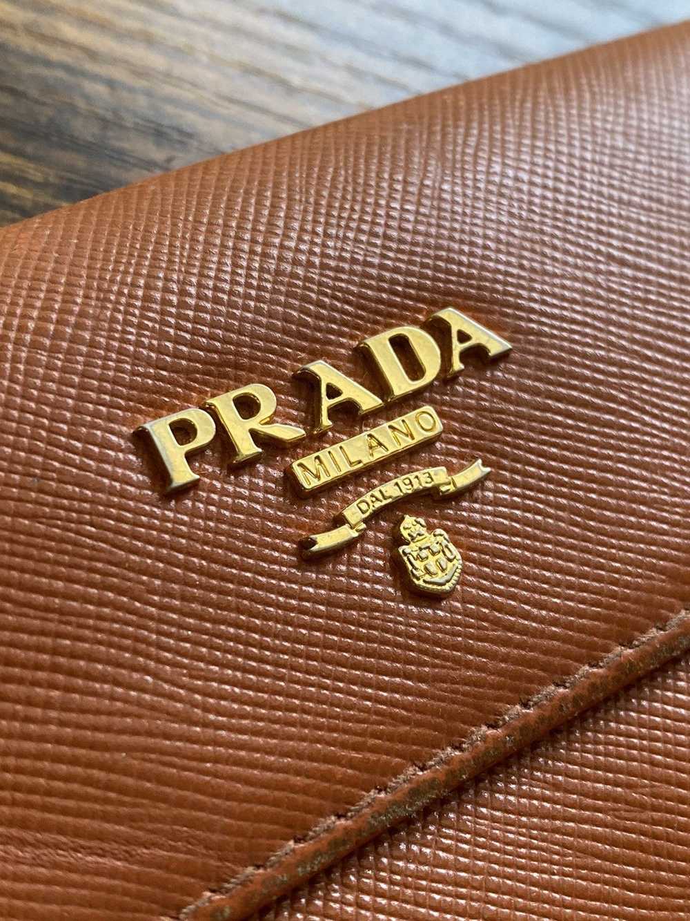 Prada Prada Saffiano metal rame leather bifold wa… - image 4