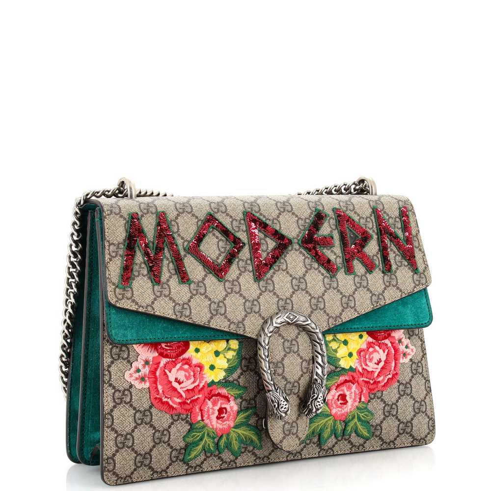 GUCCI Dionysus Bag Embroidered GG Coated Canvas M… - image 2