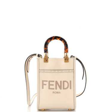 FENDI Sunshine Shopper Tote Leather Mini