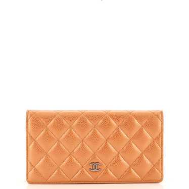 CHANEL L-Yen Wallet Quilted Caviar