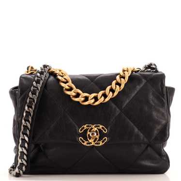 CHANEL 19 Flap Bag Quilted Leather Large - image 1