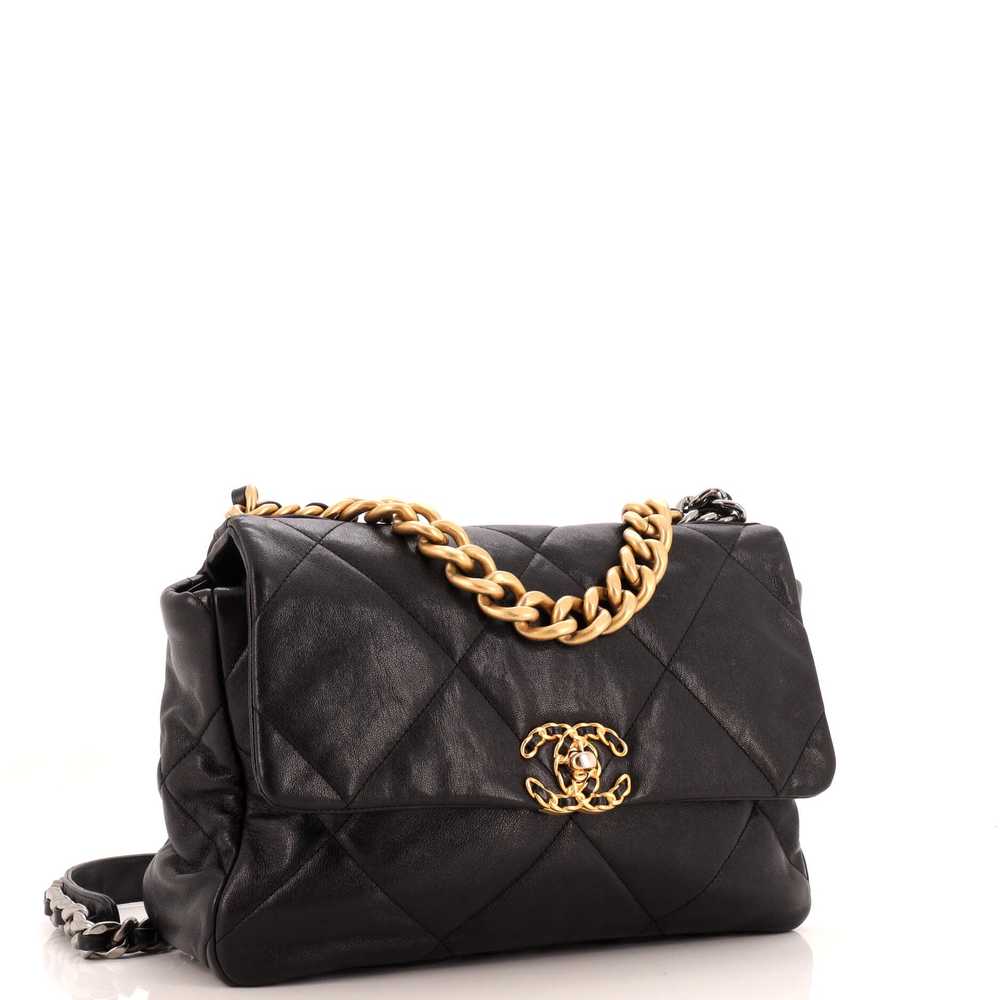 CHANEL 19 Flap Bag Quilted Leather Large - image 3